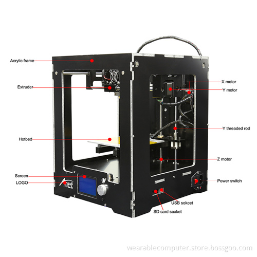 Fast Shipping Anet A3S 3D Printer DIY 3D Printer Kit With Large Printing Size & SD Card
